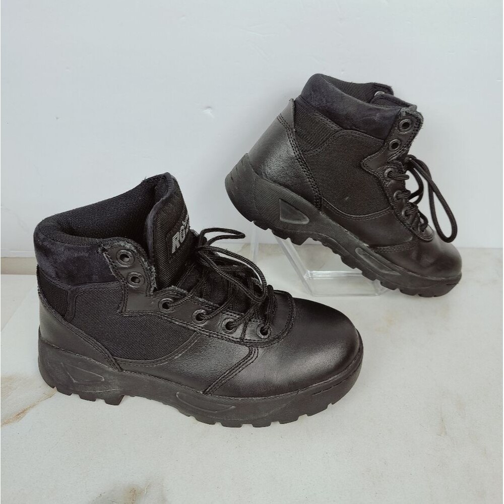 Response Gear Women's Black Leather 6" Delivery II Tactical Work Boots, 8
